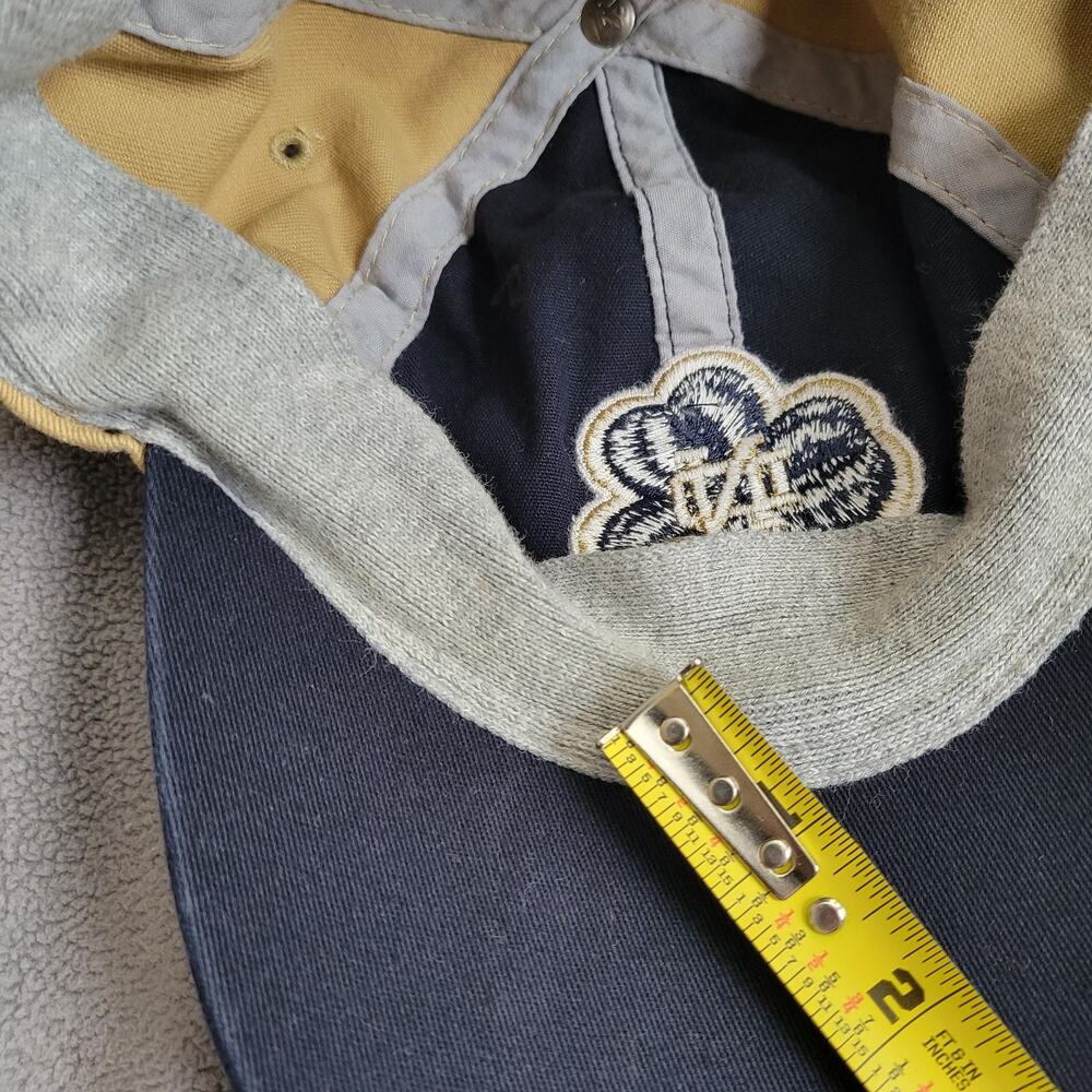 NOTRE DAME Hat Cap Small Medium Stretch Fit Gold Navy Embroidered Irish Logo 47 - Picture 2 of 8